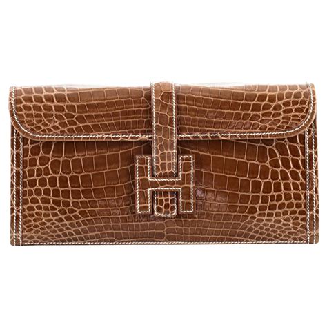 hermes jige clutch crocodile.